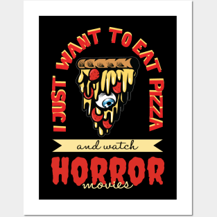 Pizza and Horror Posters and Art